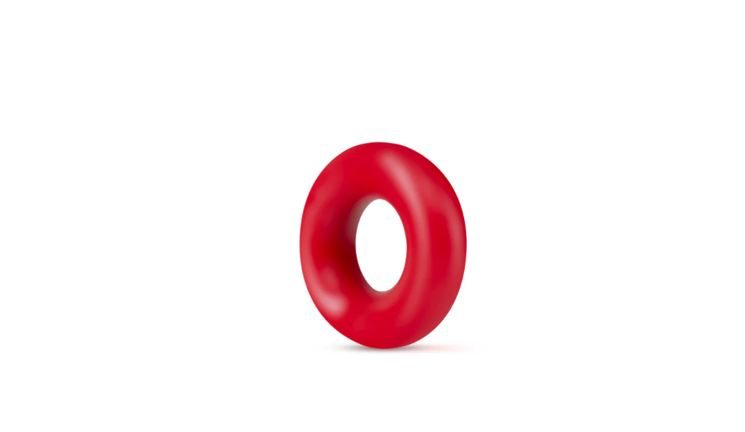 Stay Hard - Donut Rings - Red