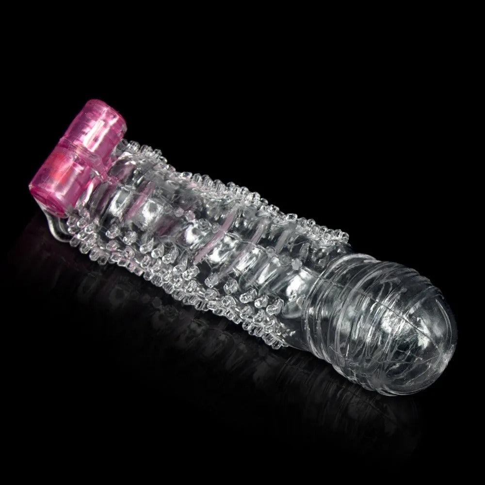 DOCCOO VIBRATION CRYSTAL PENIS SLEEVE RW001- CLARO