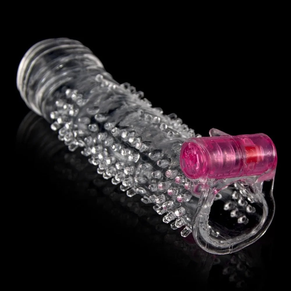 DOCCOO VIBRATION CRYSTAL PENIS SLEEVE RW001- CLARO