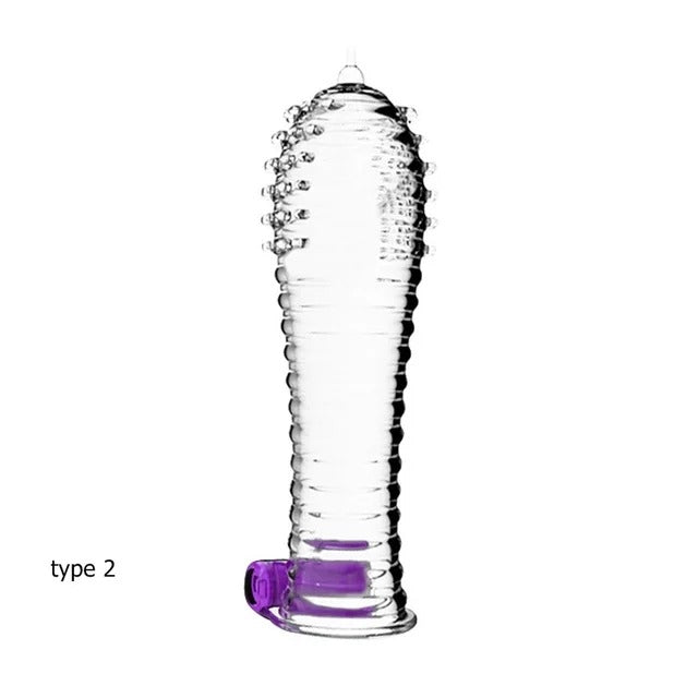 DOCCOO VIBRATION CRYSTAL PENIS SLEEVE RW003 - CLARO
