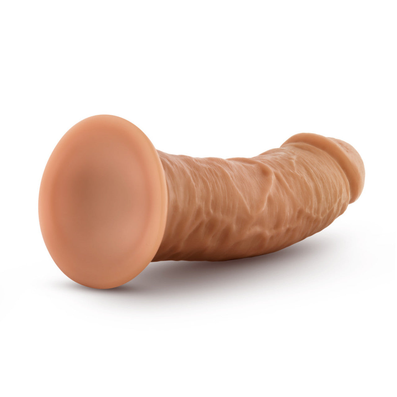 DR. SKIN GLIDE 8" SELF LUBRICATING DILDO - MOCA
