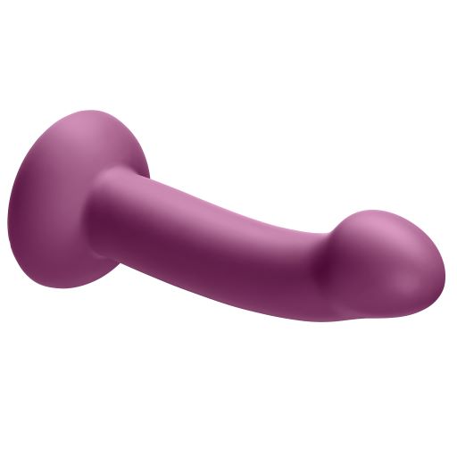 ERGO SUPER FLEXI III DONG SOFT AND FLEXIBLE LIQUID SILICONE WITH VIBRATOR - PLUM