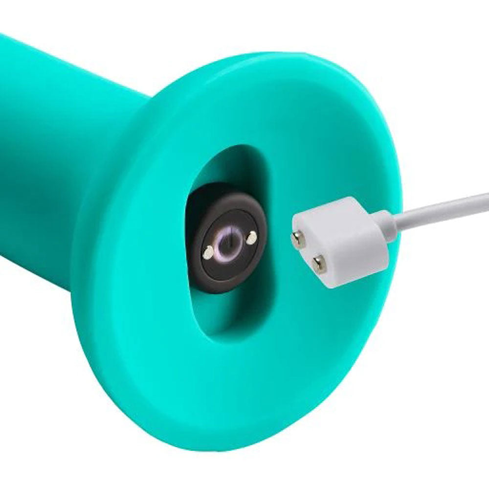 ERGO SUPER FLEXI III DONG SOFT AND FLEXIBLE LIQUID SILICONE WITH VIBRATOR - TEAL