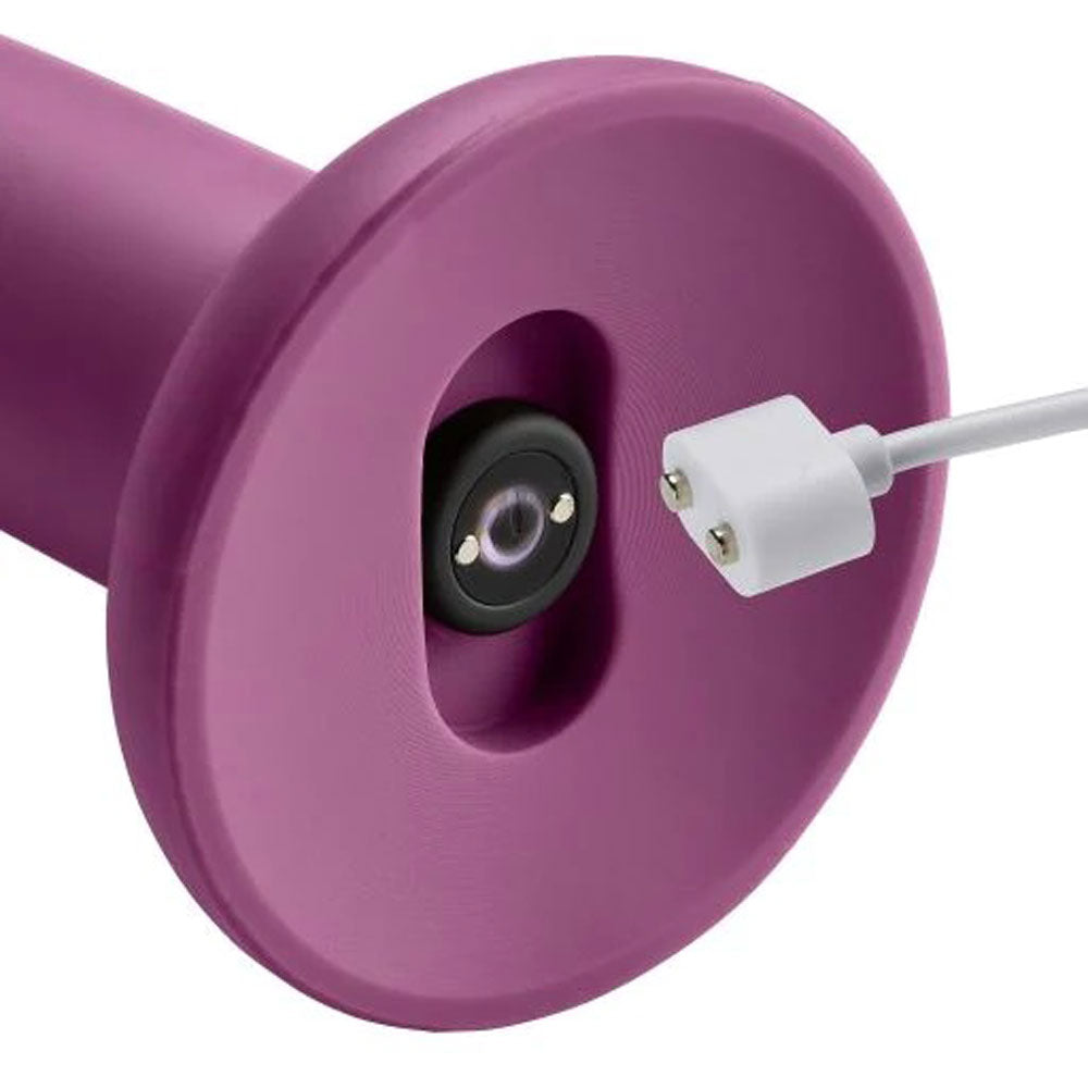 ERGO SUPER FLEXI II DONG SOFT AND FLEXIBLE LIQUID SILICONE WITH VIBRATOR - PLUM