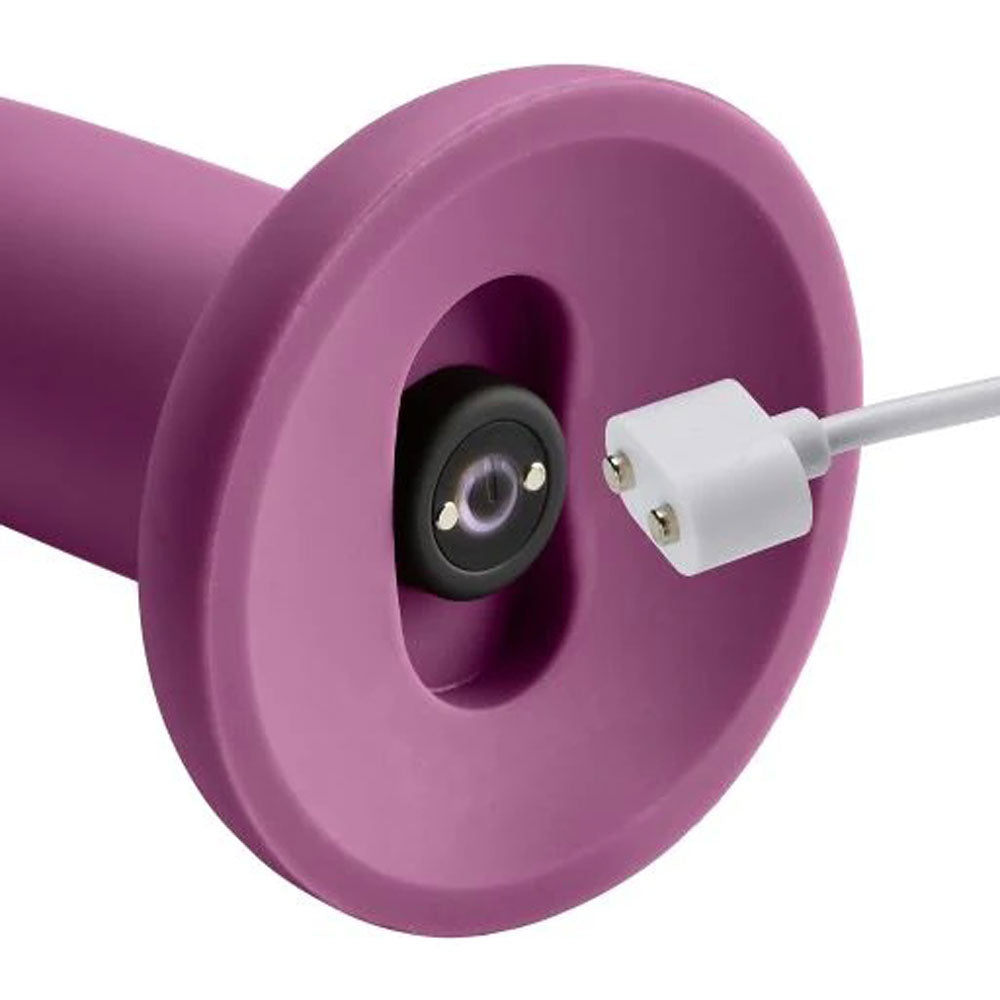 ERGO SUPER FLEXI IV DONG SOFT AND FLEXIBLE LIQUID SILICONE WITH VIBRATOR - PLUM