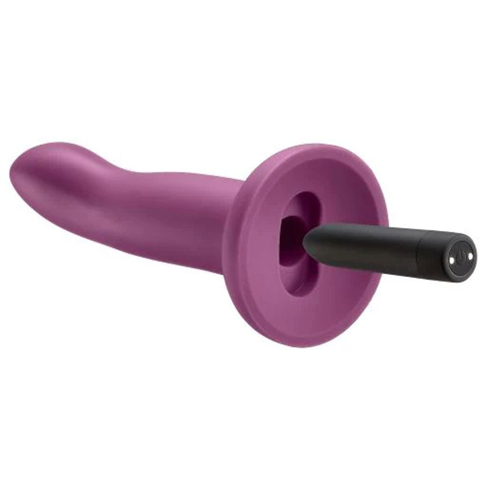 ERGO SUPER FLEXI IV DONG SOFT AND FLEXIBLE LIQUID SILICONE WITH VIBRATOR - PLUM