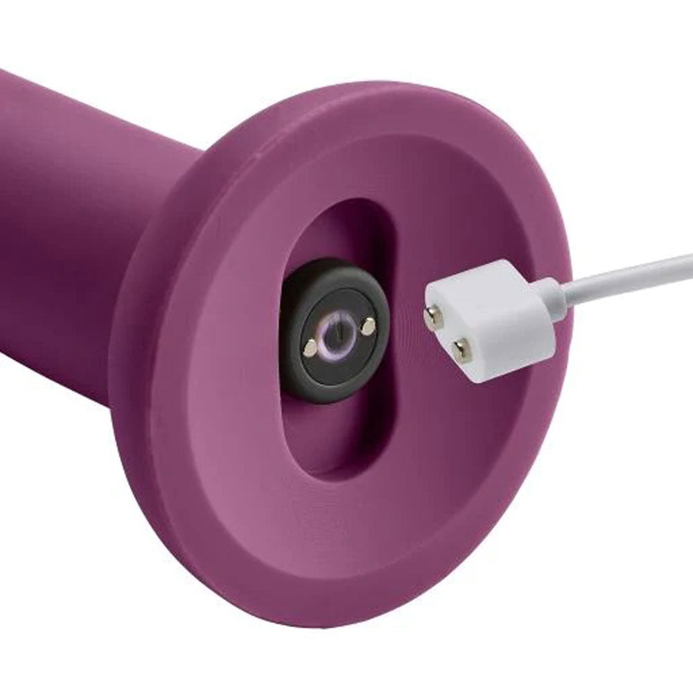 ERGO SUPER FLEXI I DONG SOFT AND FLEXIBLE LIQUID SILICONE WITH VIBRATOR - PLUM
