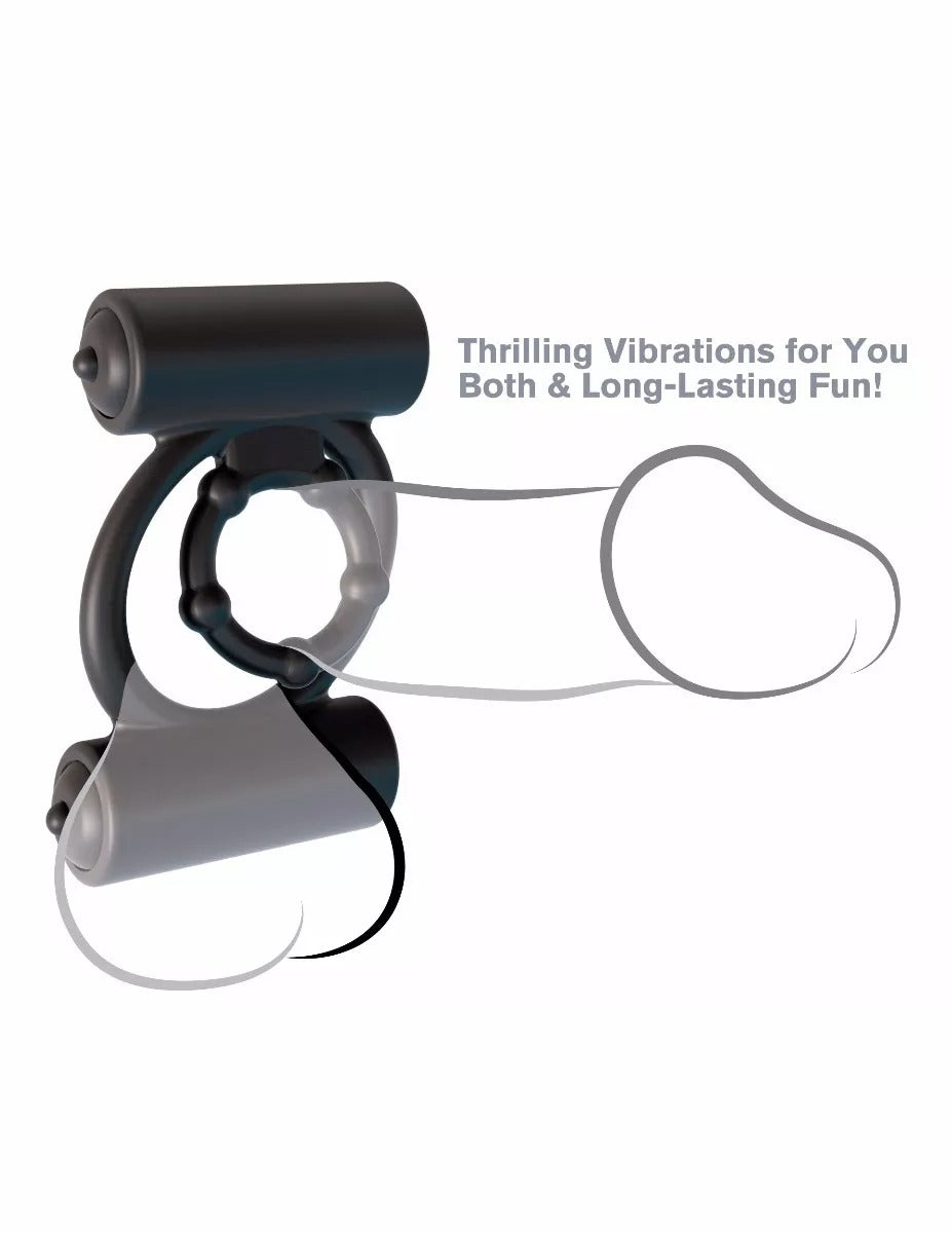 FANTASY C-RINGZ EXTREME DOUBLE TROUBLE - BLACK