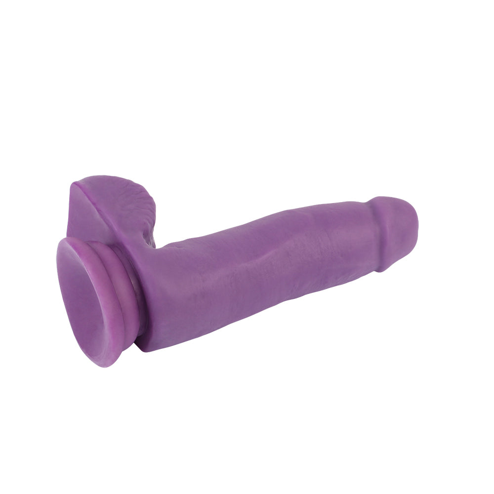 FASHION DUDE NEO 6.7" DUAL DENSITY COCK DILDO - MORADO