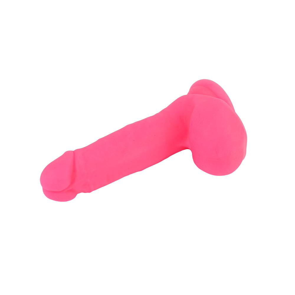 FASHION DUDE NEO 7" DUAL DENSITY COCK DILDO - ROSA