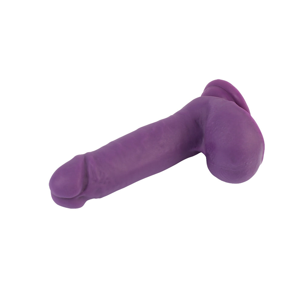 FASHION DUDE NEO 7" DUAL DENSITY COCK DILDO - MORADO