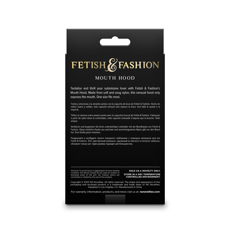 FETISH & FASHION MOUTH HOOD - BLANCO