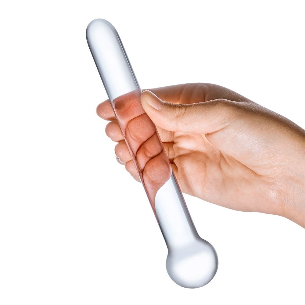 GLAS 7 INCH STRAIGHT GLASS DILDO