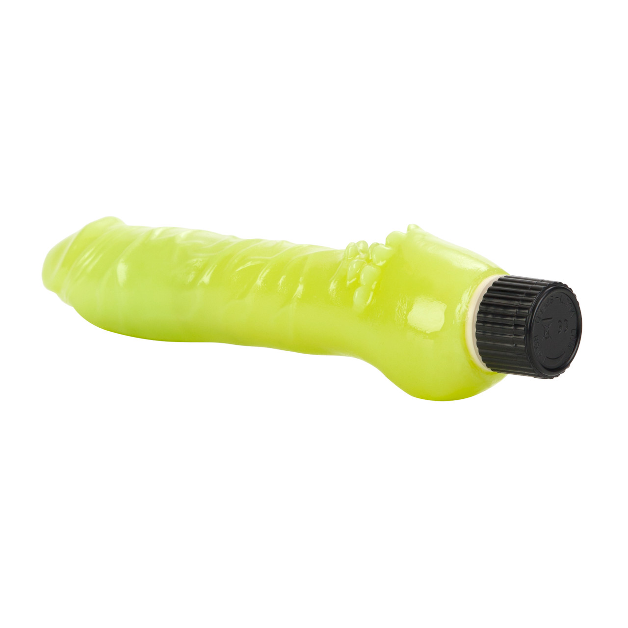 GLOW-IN-THE-DARK JELLY PENIS VIBE 7” - GREEN