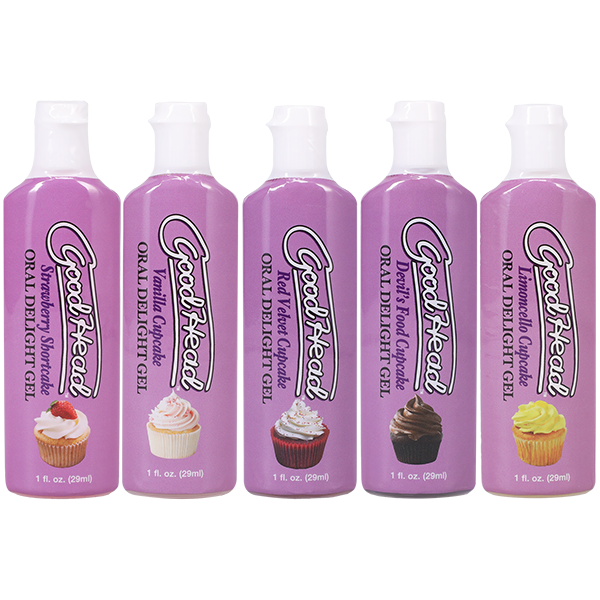 GOODHEAD ORAL DELIGHT GEL - CUPCAKES 1 OZ 5 PK