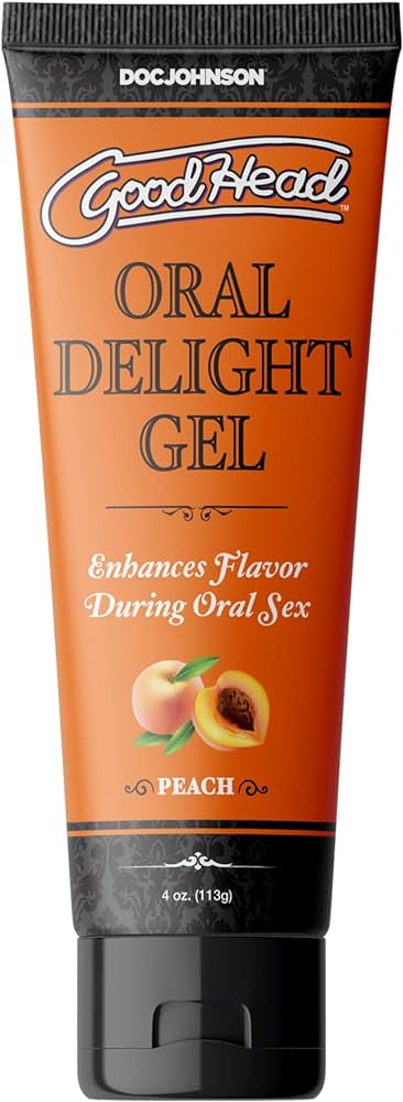 GOODHEAD ORAL DELIGHT GEL - PEACH 4 OZ