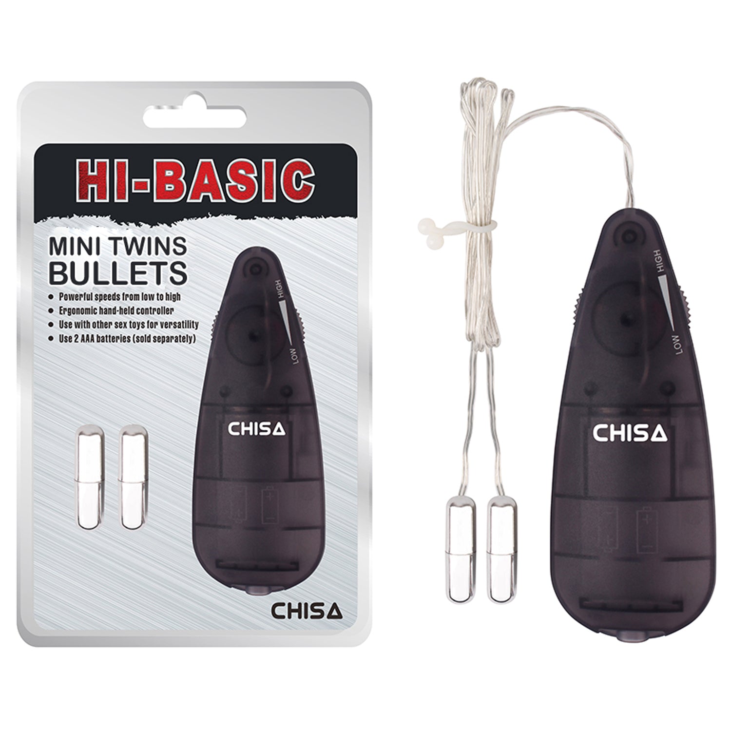 HI-BASIC MINI TWINS BULLETS - NEGRO