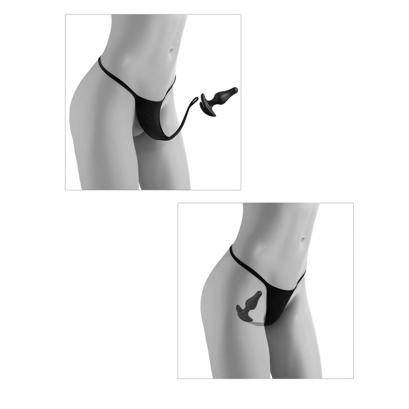 HOOKUP PANTIES CROTCHLESS LOVE GARTER - FITS SIZE S-L
