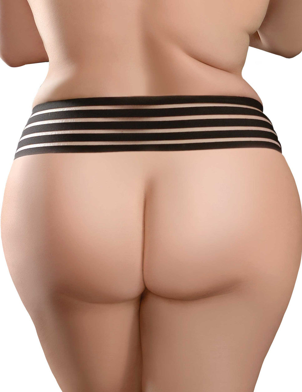 HOOKUP PANTIES CROTCHLESS LOVE GARTER - FITS SIZE XL-XXL