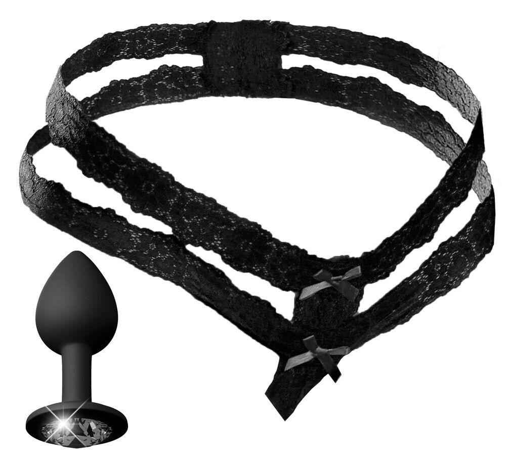 HOOKUP PANTIES CROTCHLESS SECRET GEM- FITS SIZE XL-XXL