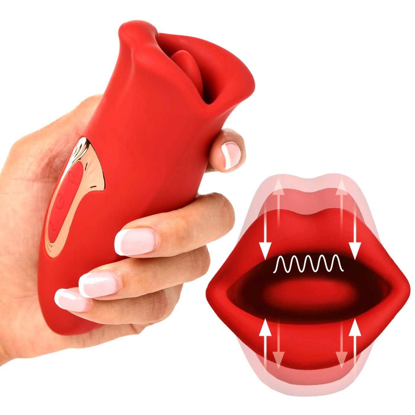 KISS & TELL MINI KISSING & VIBRATING CLITORAL STIMULATOR