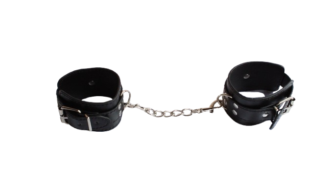 KIT MODELO 04 KIT BONDAGE QUE INCLUYE: PEZONERAS, MINI LÁTIGO, CORREA, ESPOSAS DE VINIL, COLLAR DE VINIL, MORDAZA, CUERDA, ANTIFAZ Y PALETA REDONDA