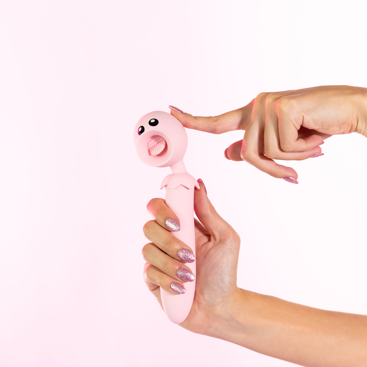 LICK N' STICK CLIT FLICKER AND G-SPOT VIBRATOR - ROSA