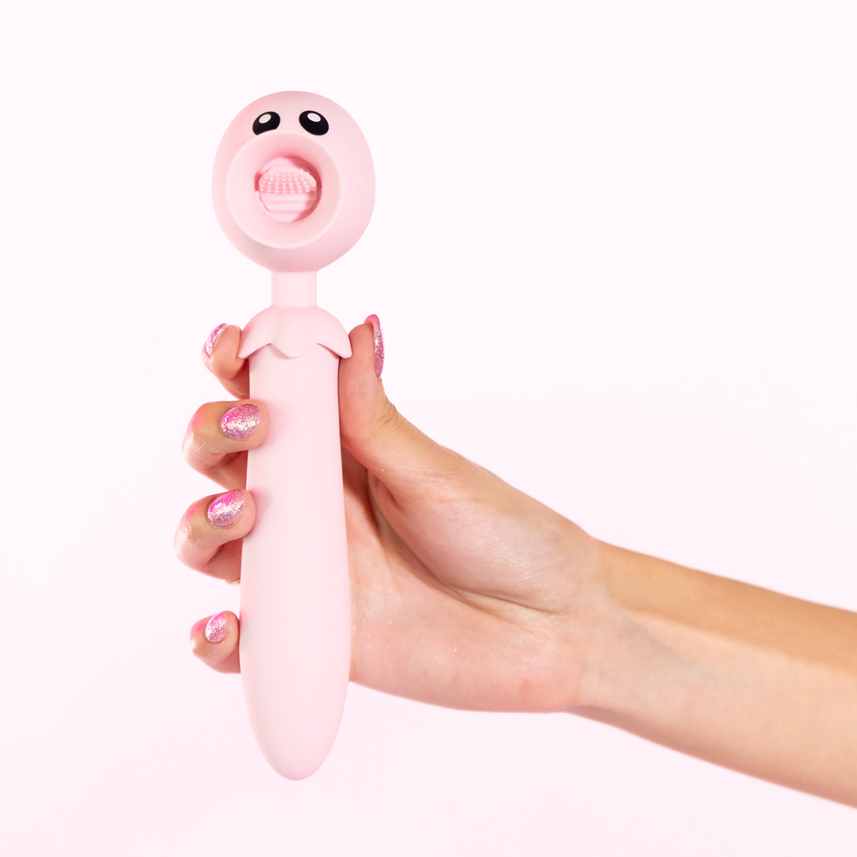 LICK N' STICK CLIT FLICKER AND G-SPOT VIBRATOR - ROSA