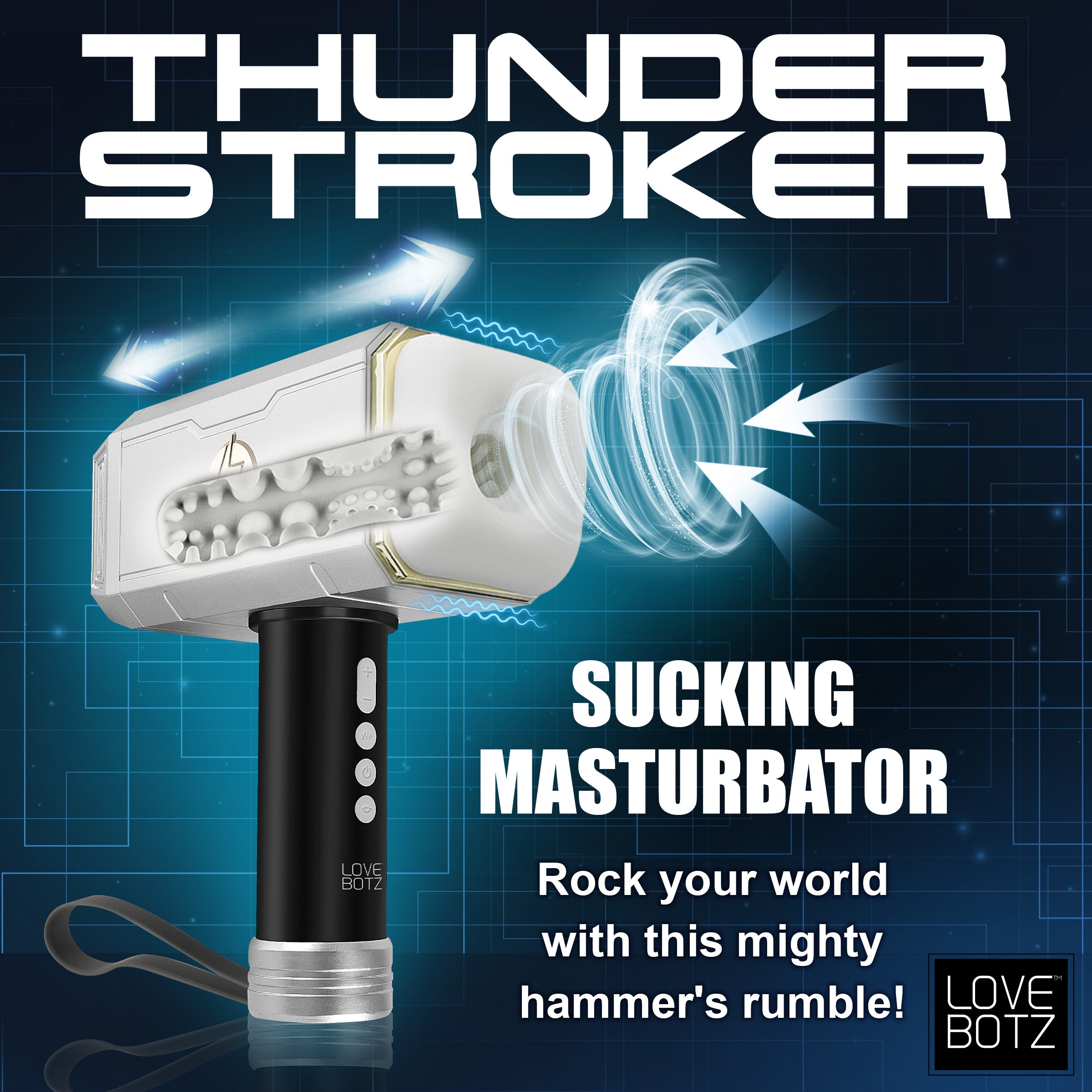 LOVE BOTZ THUNDER STROKER SUCKING MASTURBATOR