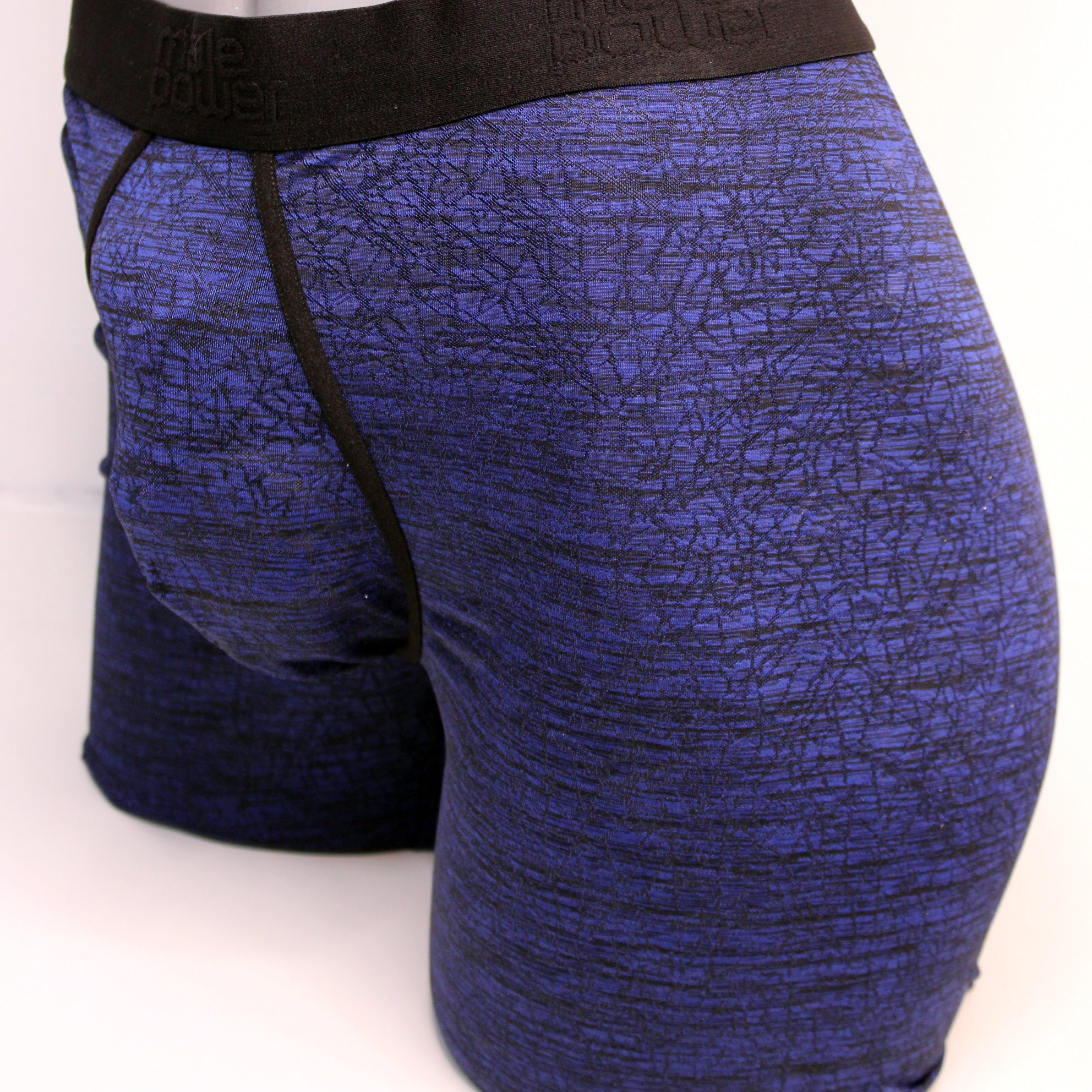 MALE POWER BOXER - AZUL/NEGRO XL