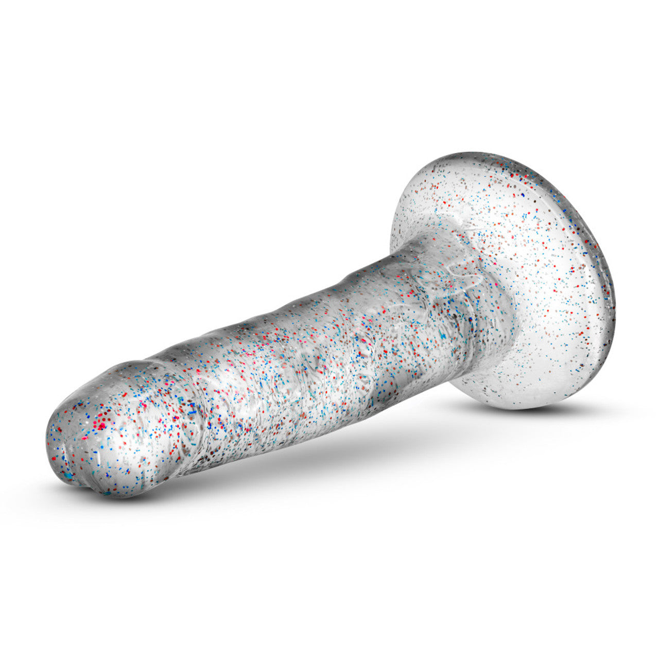 NATURALLY YOURS 5.5" GLITTER DONG - SPARKLING CLEAR
