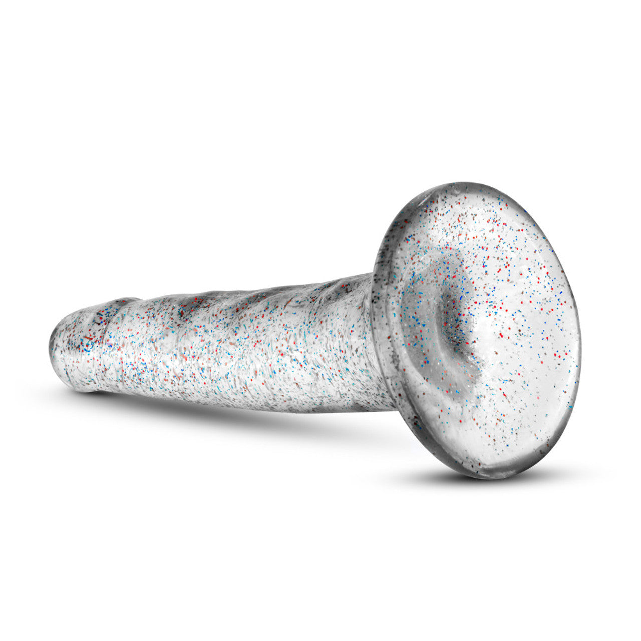 NATURALLY YOURS 5.5" GLITTER DONG - SPARKLING CLEAR