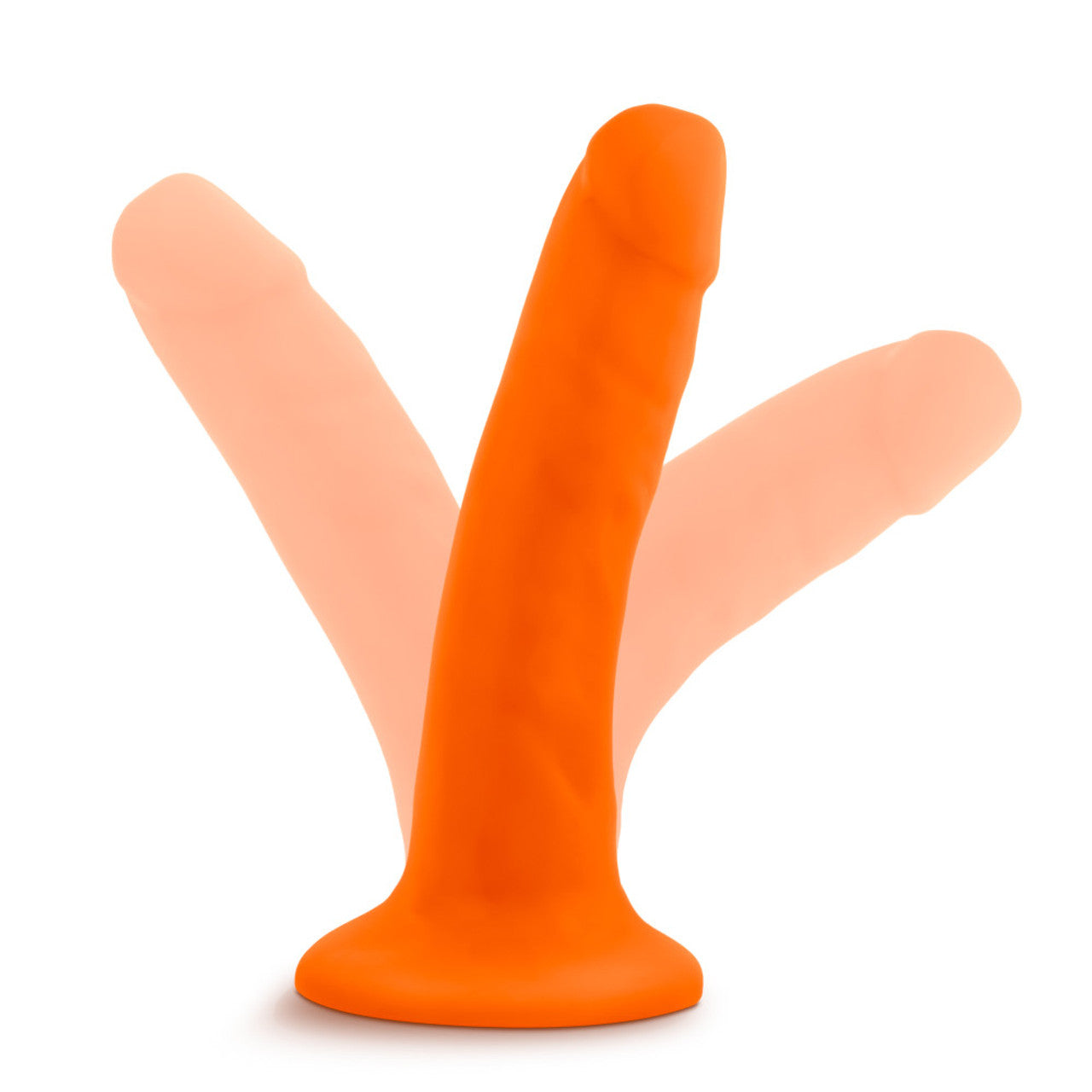 NEO - 5.5 INCH DUAL DENSITY COCK - NEON ORANGE