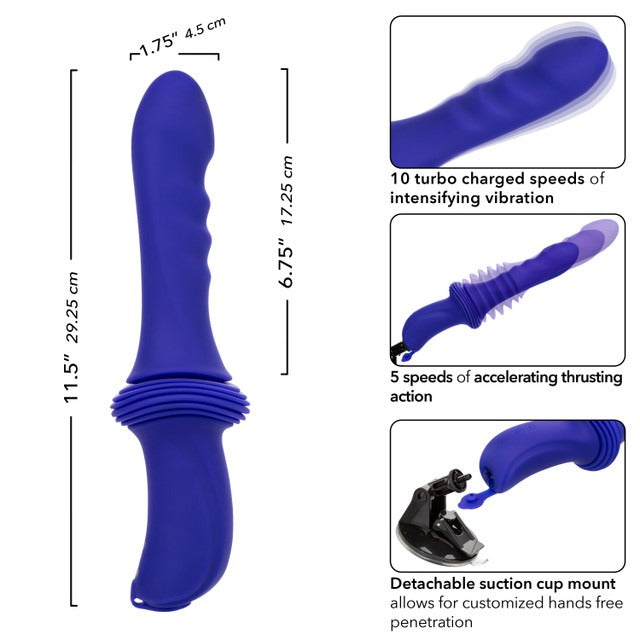 OVERDRIVE REMOTE CONTROL SEX MACHINE RIDGED THRUSTER