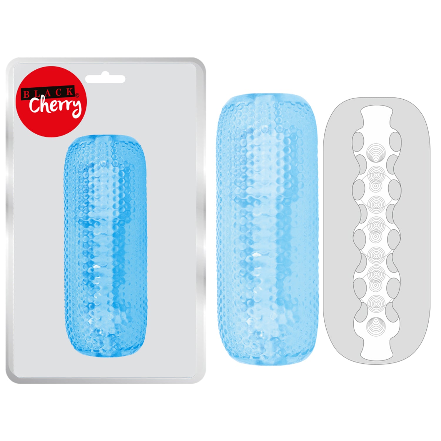 BLACK CHERRY PALM STROKER NO.4 - AZUL