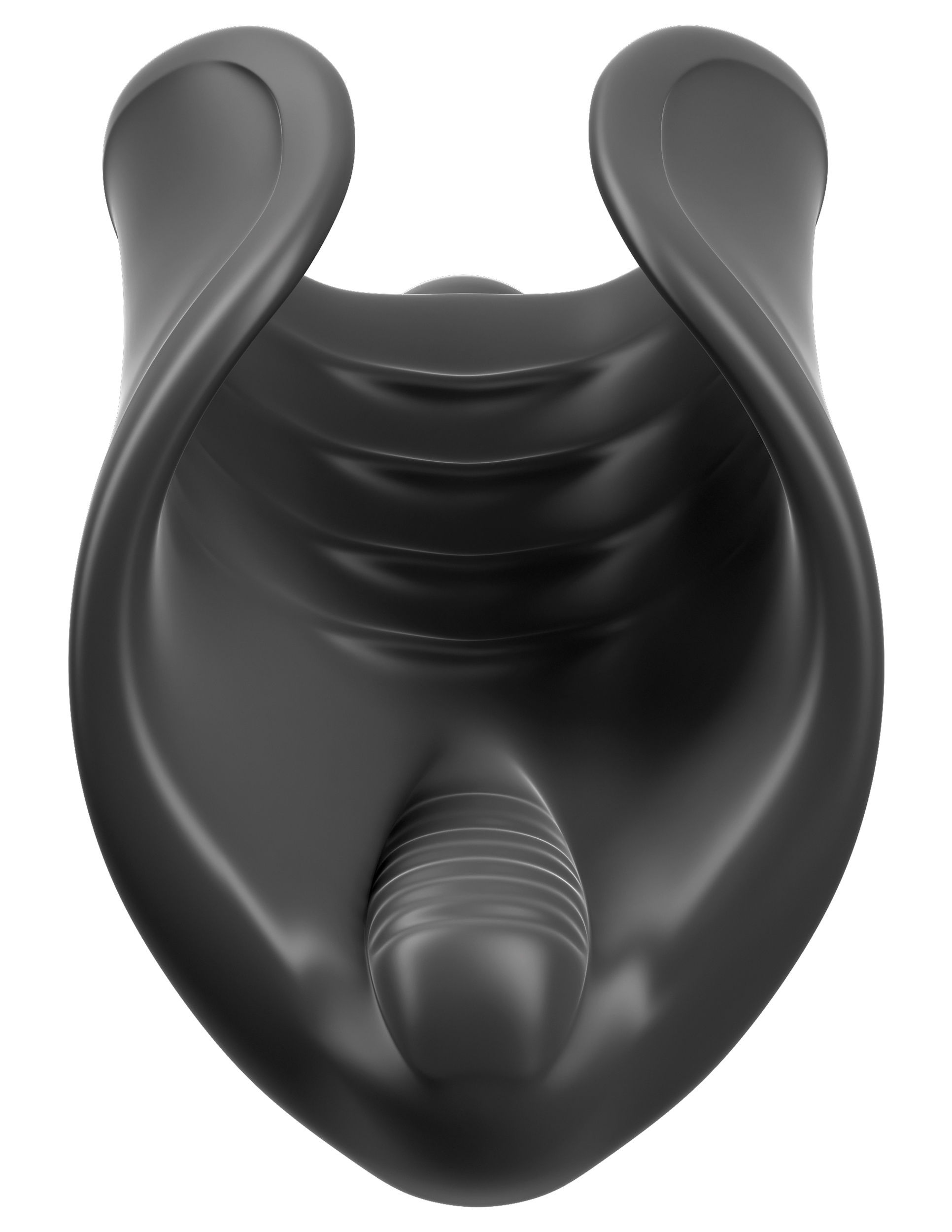 PDX ELITE VIBRATING SILICONE STIMULATOR - BLACK