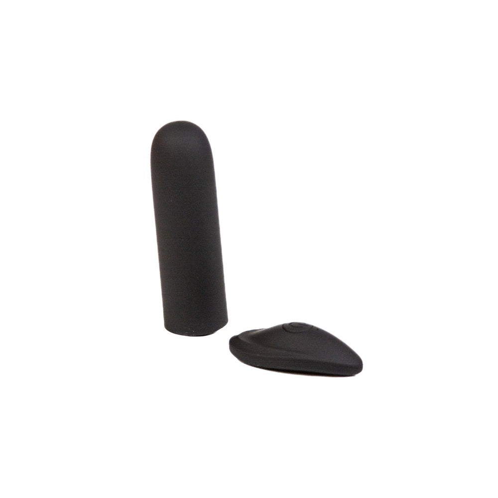 PINK PUSSYCAT VIBRATING REMOTE CONTROL BULLET - BLACK