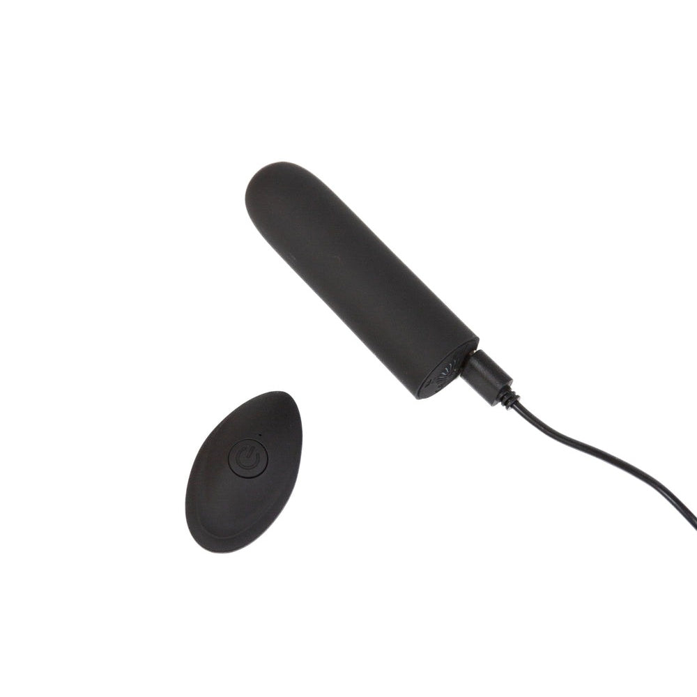 PINK PUSSYCAT VIBRATING REMOTE CONTROL BULLET - BLACK