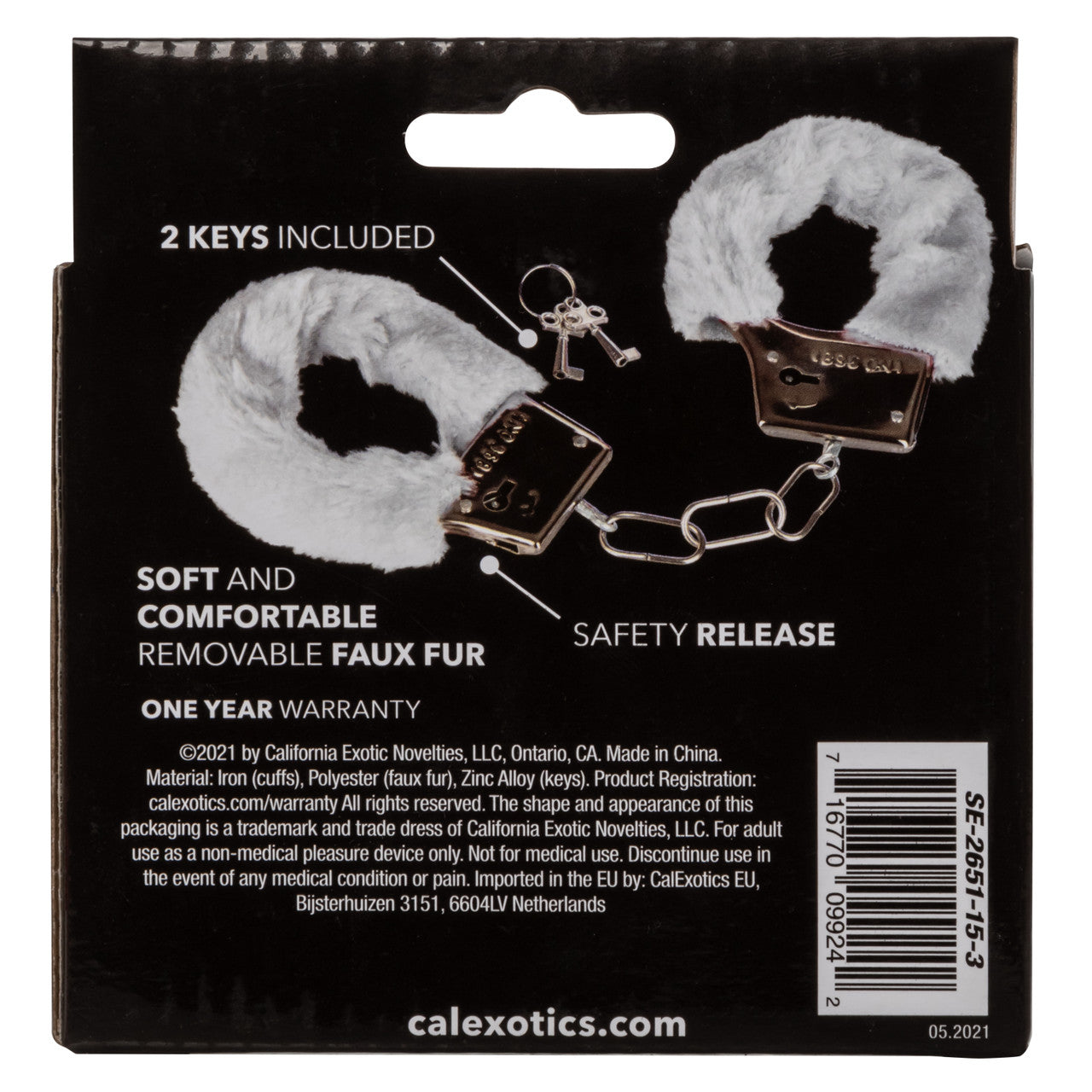 PLAYFUL FURRY CUFFS BLANCO