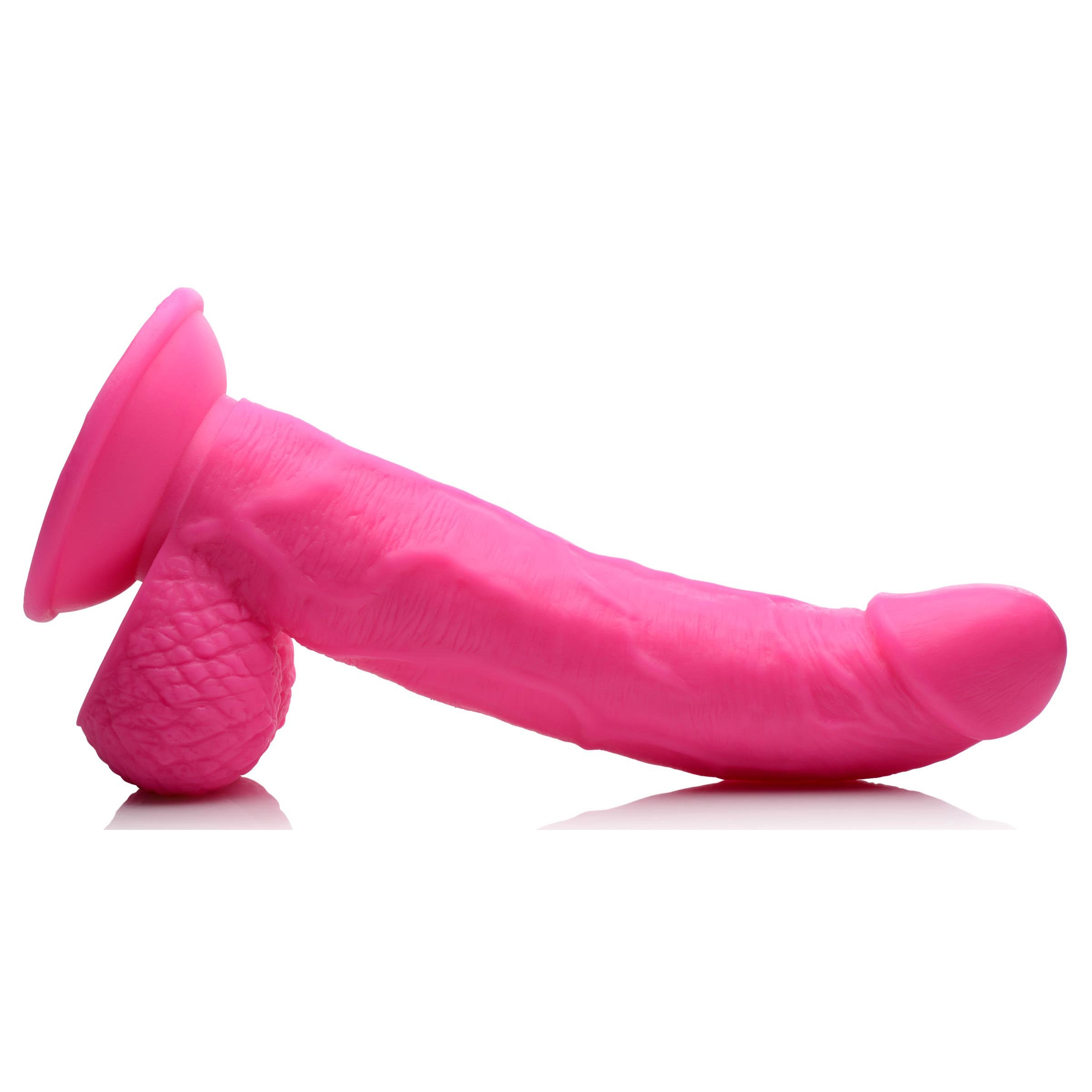 7.5" DILDO WITH BALLS - PINK