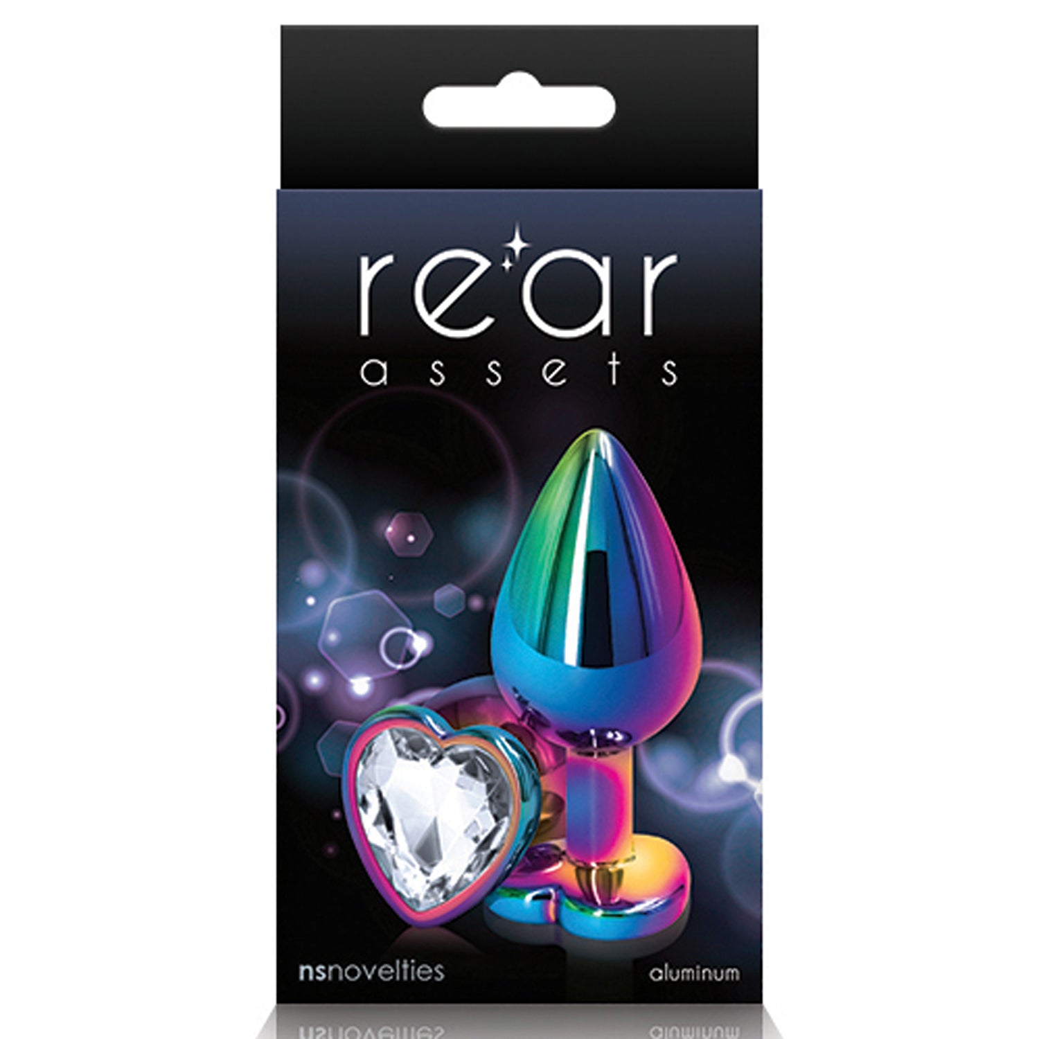 REAR ASSETS - MULTICOLOR HEART - MEDIUM - CLEAR