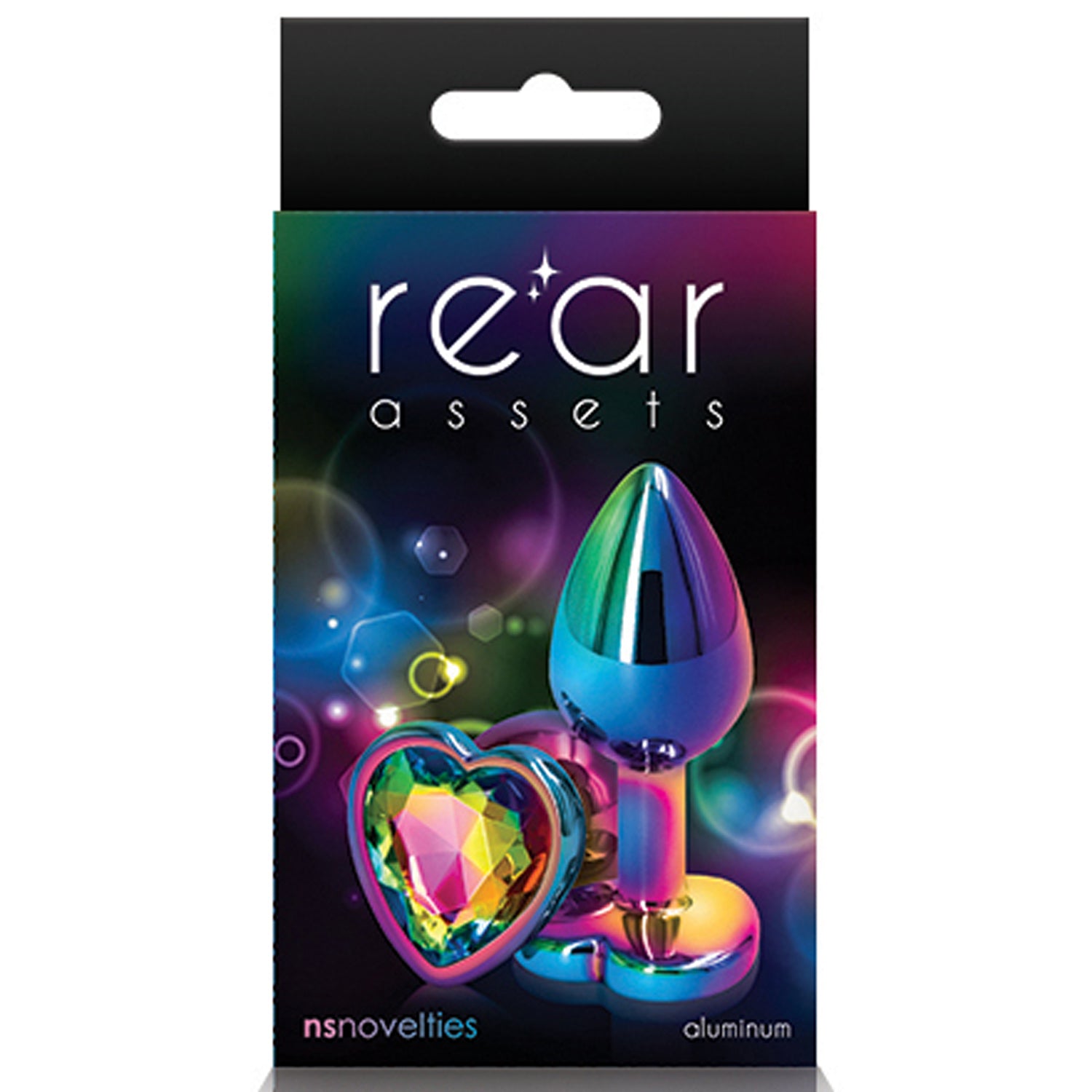 REAR ASSETS - MULTICOLOR HEART - SMALL - RAINBOW