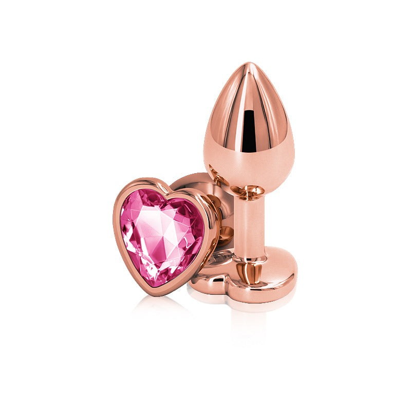 REAR ASSETS - ROSE GOLD HEART - SMALL - PINK