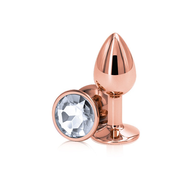 REAR ASSETS - ROSE GOLD - SMALL - CLEAR