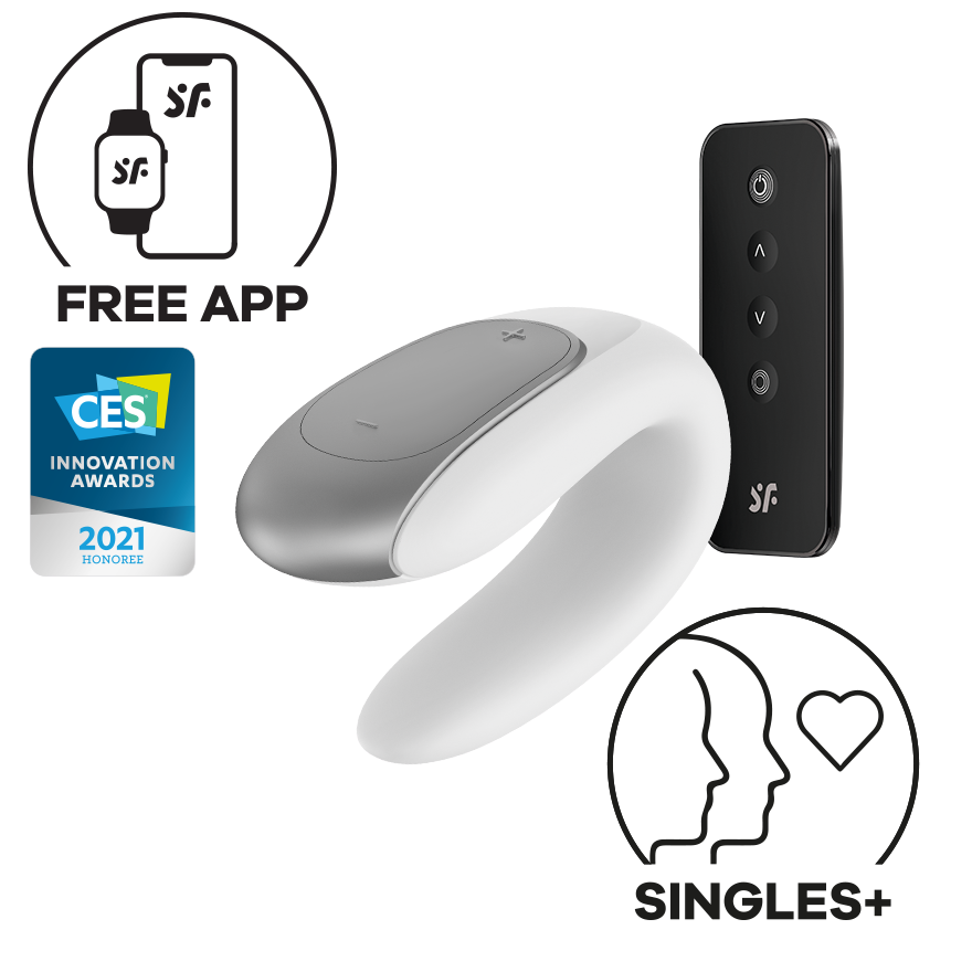 SATISFYER DOUBLE FUN - WHITE