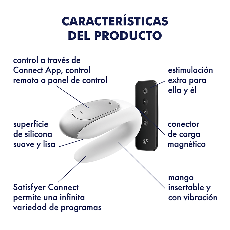 SATISFYER DOUBLE FUN - WHITE