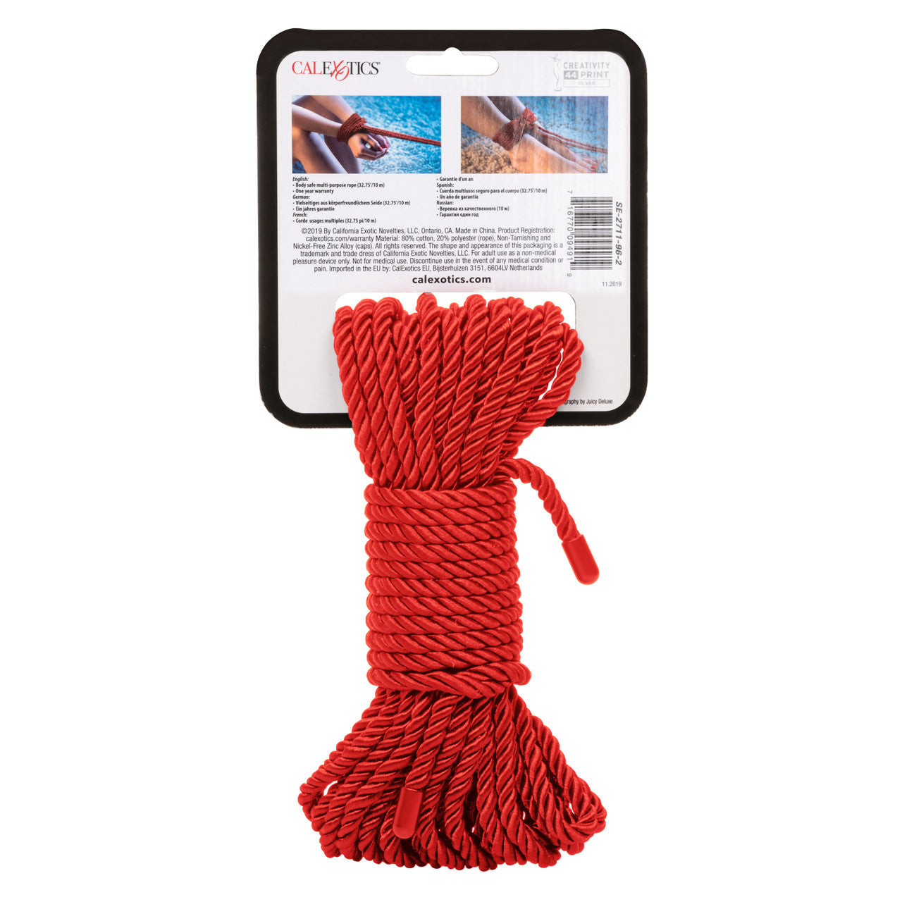 SCANDAL BDSM ROPE 32.75FT/ 10M ROJO