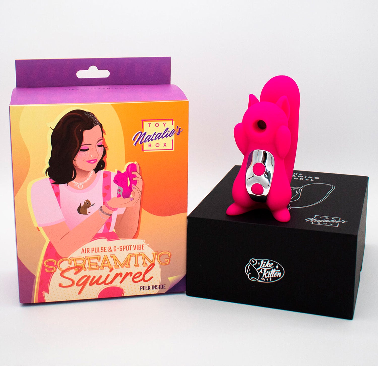 SCREAMING SQUIRREL AIR PULSE AND G-SPOT VIBE - ROSA
