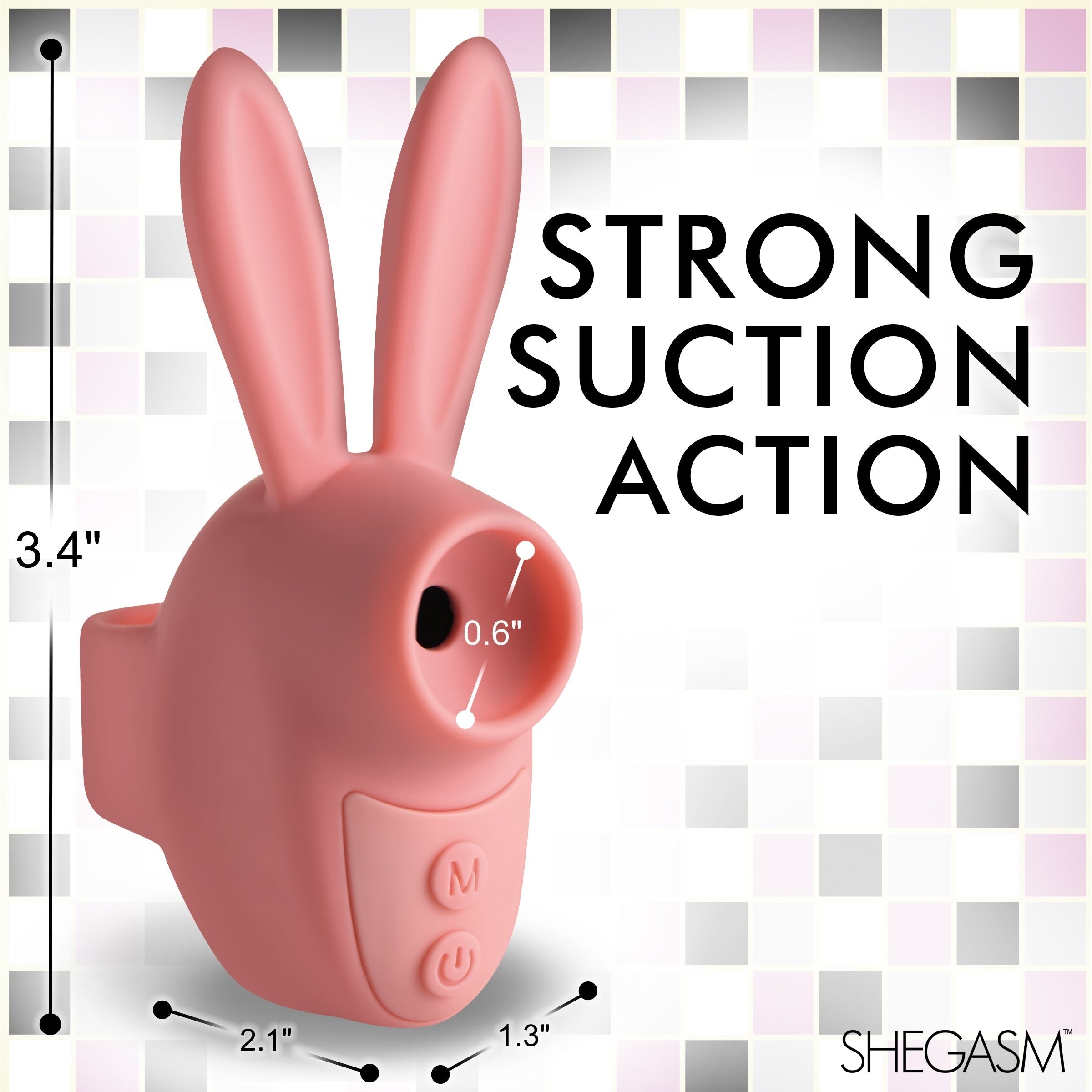 SHEGASM SUCKY BUNNY CLIT STIMULATOR - ROSA