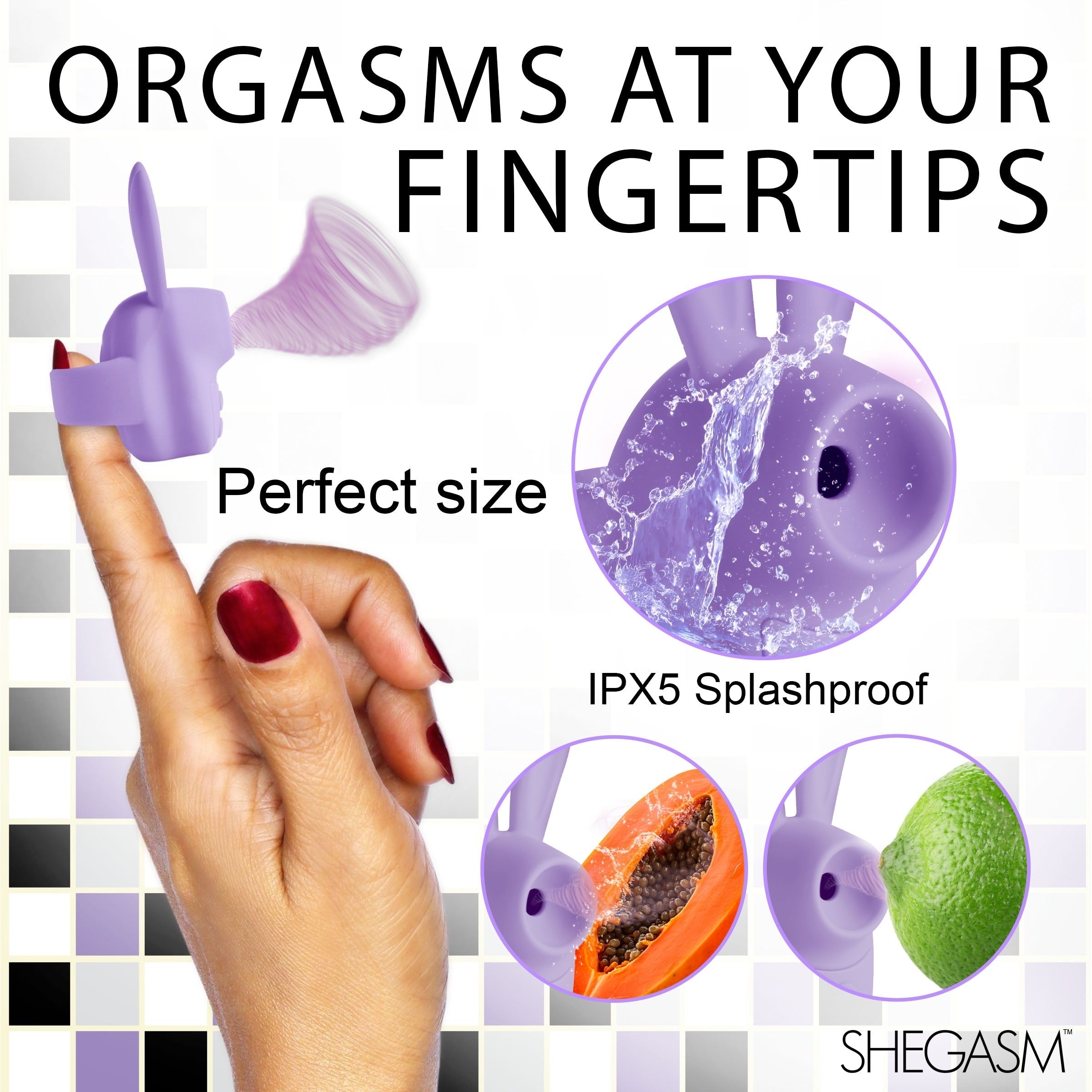 SHEGASM SUCKY BUNNY CLIT STIMULATOR - MORADO